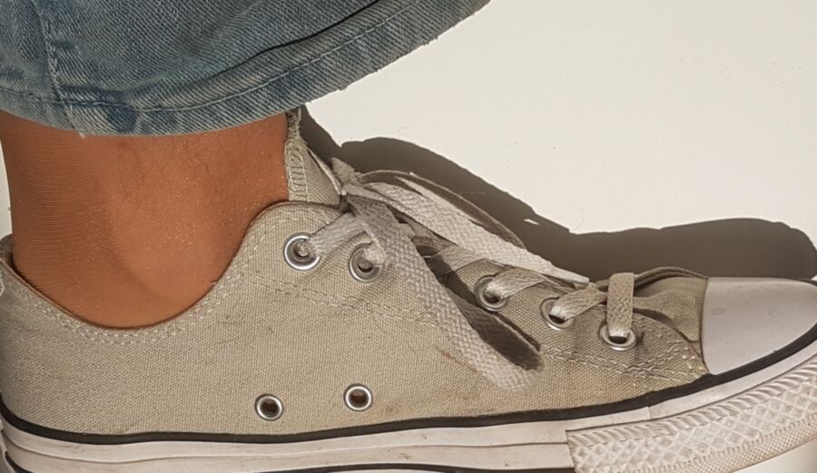 Free porn pics of Me in Converse and nylon 4 of 7 pics