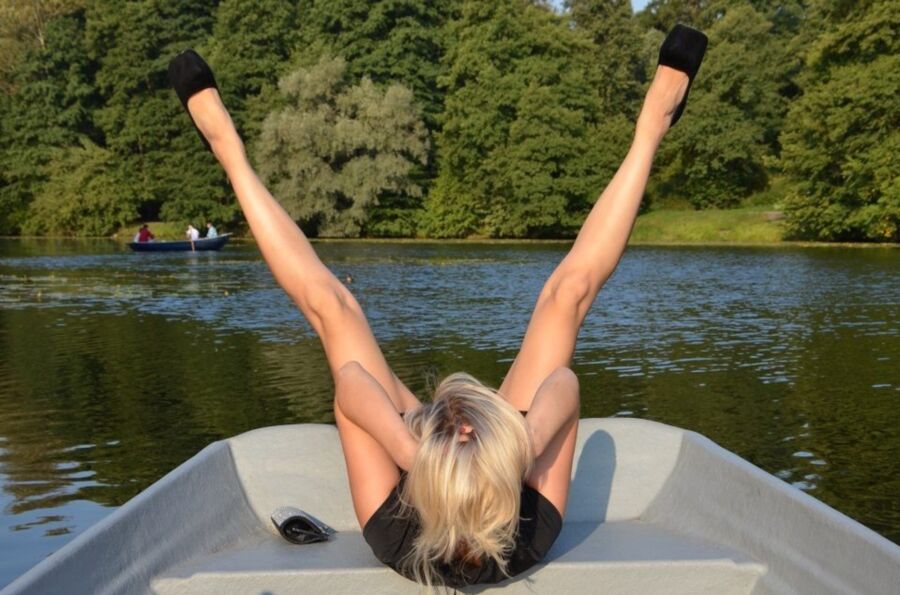 Free porn pics of Russian blonde in a boat and at home 7 of 17 pics