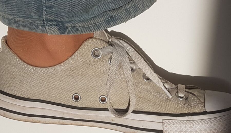 Free porn pics of Me in Converse and nylon 2 of 7 pics