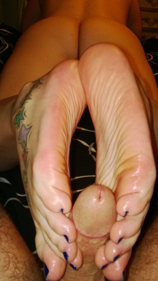 Free porn pics of Would you like a footjob? As appetizer before the main meal... 15 of 43 pics