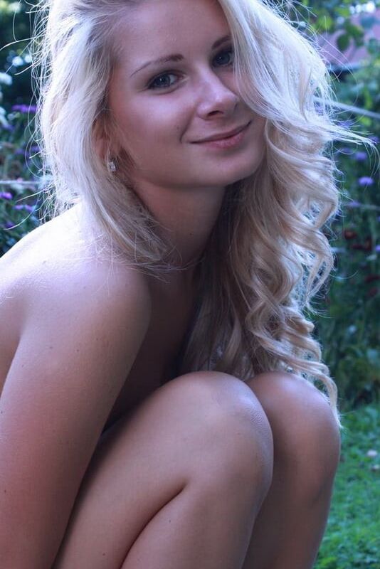 Free porn pics of Blond Teen in Garden 1 of 14 pics