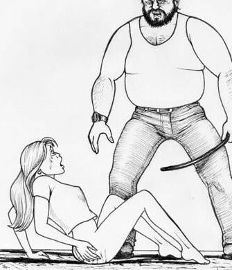 Free porn pics of Dad spanks daughter: big man beats little girl 17 of 21 pics