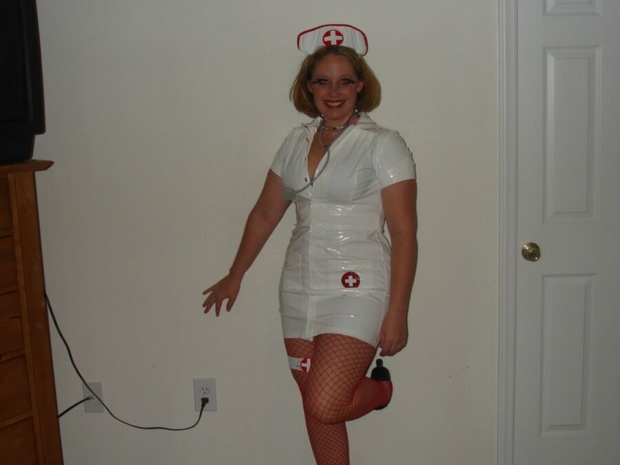 Free porn pics of Nurse In PVC Gives Blowjob 8 of 24 pics