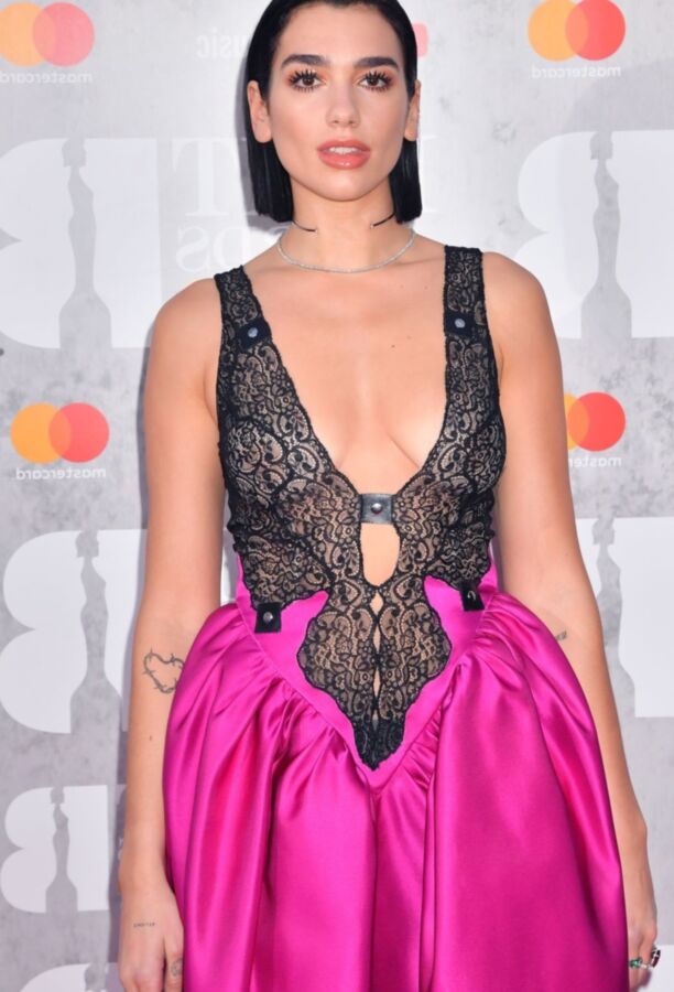 Free porn pics of Dua Lipa- British Singer shows off Cleavage in See-Through dress 13 of 83 pics