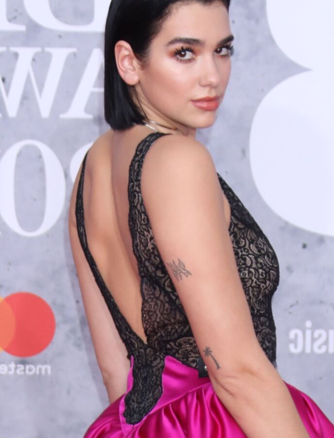 Free porn pics of Dua Lipa- British Singer shows off Cleavage in See-Through dress 8 of 83 pics
