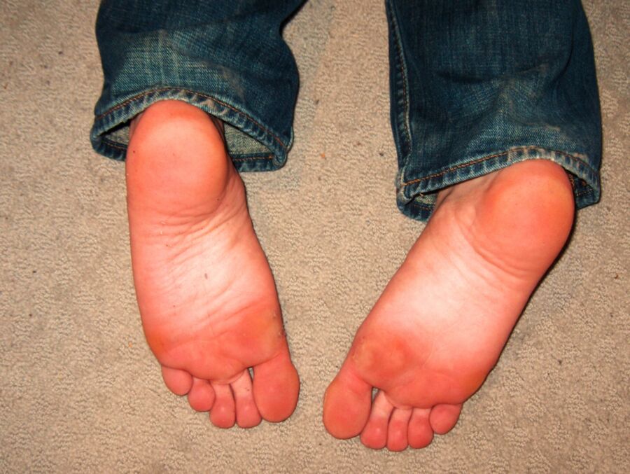 Free porn pics of My sweaty boy Soles 6 of 12 pics