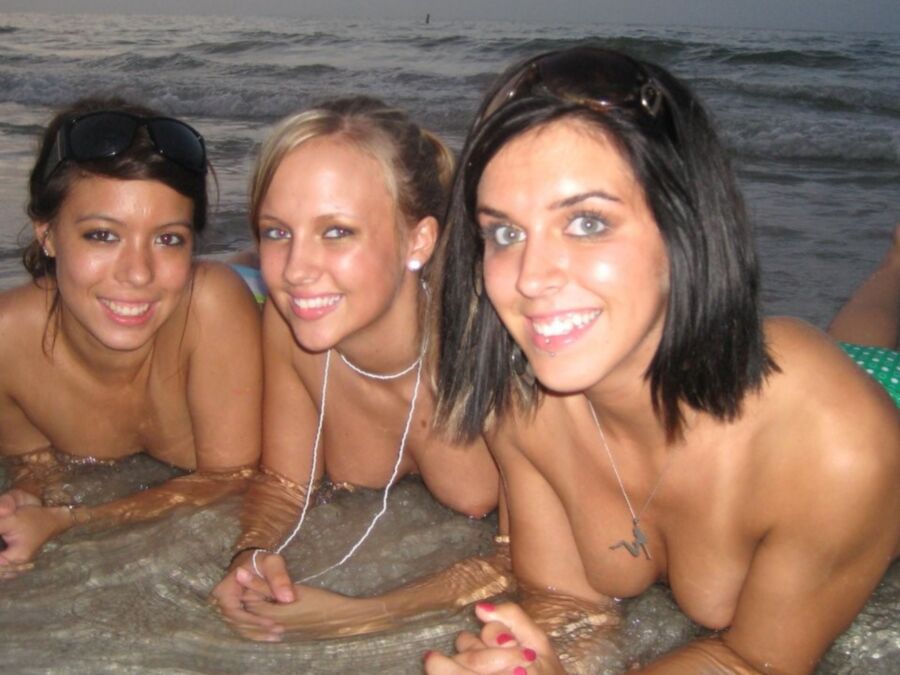 Free porn pics of ......tessa and friends at the beach teasing 23 of 27 pics