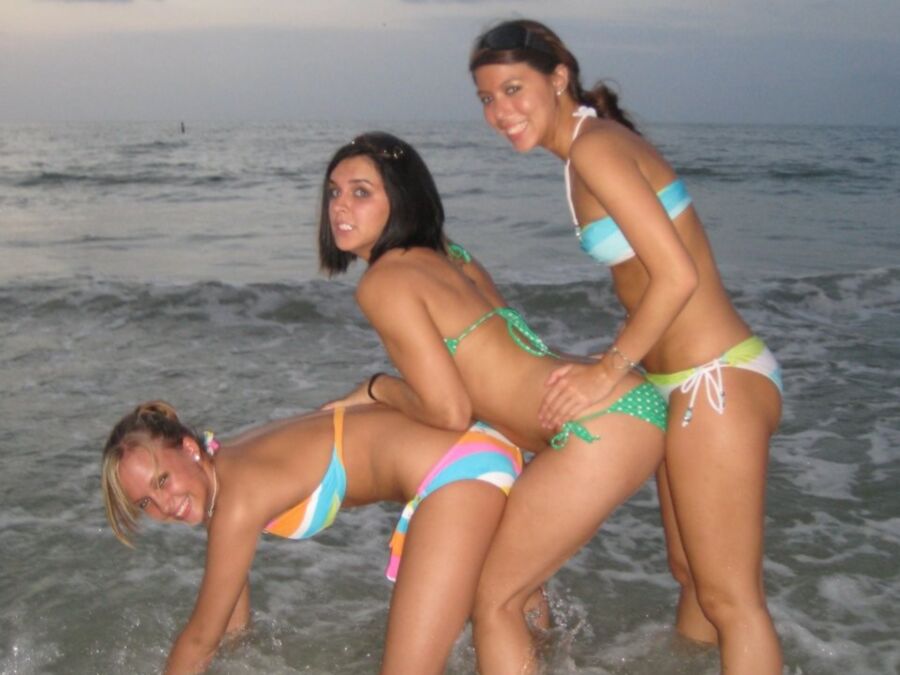 Free porn pics of ......tessa and friends at the beach teasing 16 of 27 pics