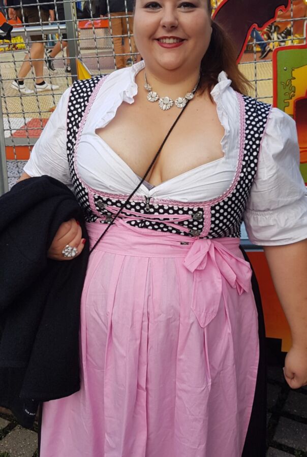 Free porn pics of Fat Pig Slut In Dirndl Exposed 1 of 16 pics