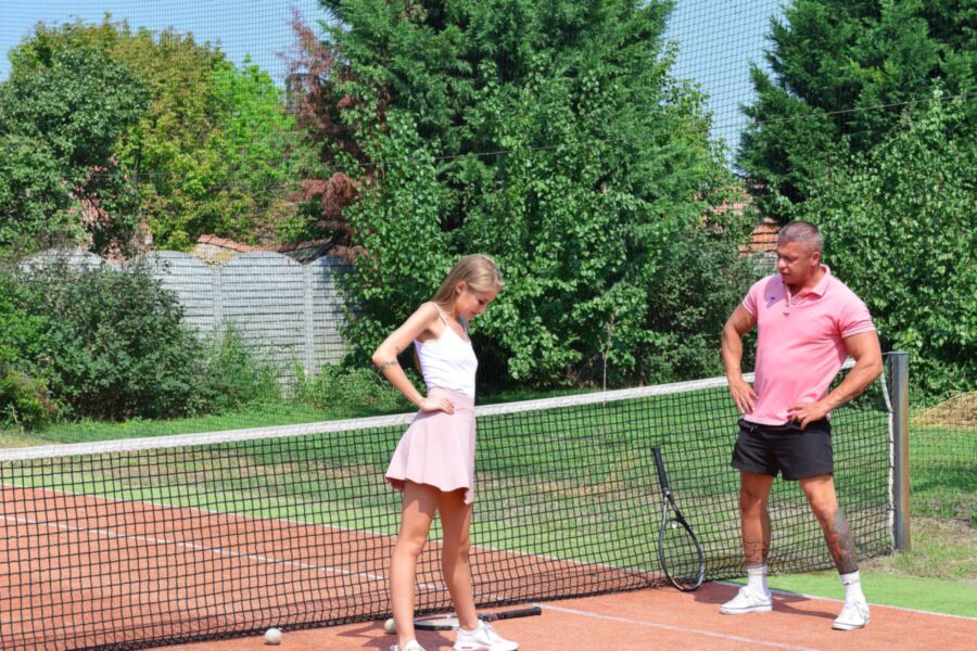 Free porn pics of Tiffany Tatum tennis lesson 12 of 76 pics