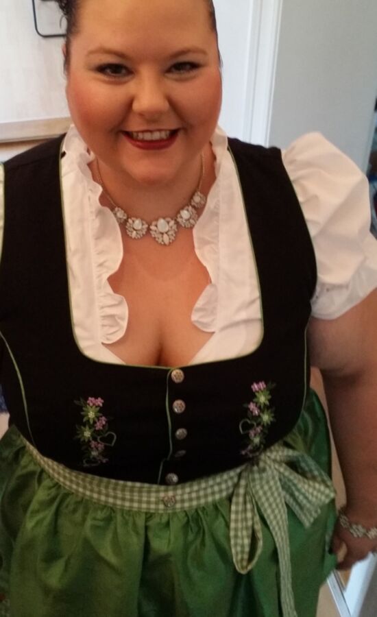 Free porn pics of Fat Pig Slut In Dirndl Exposed 4 of 16 pics