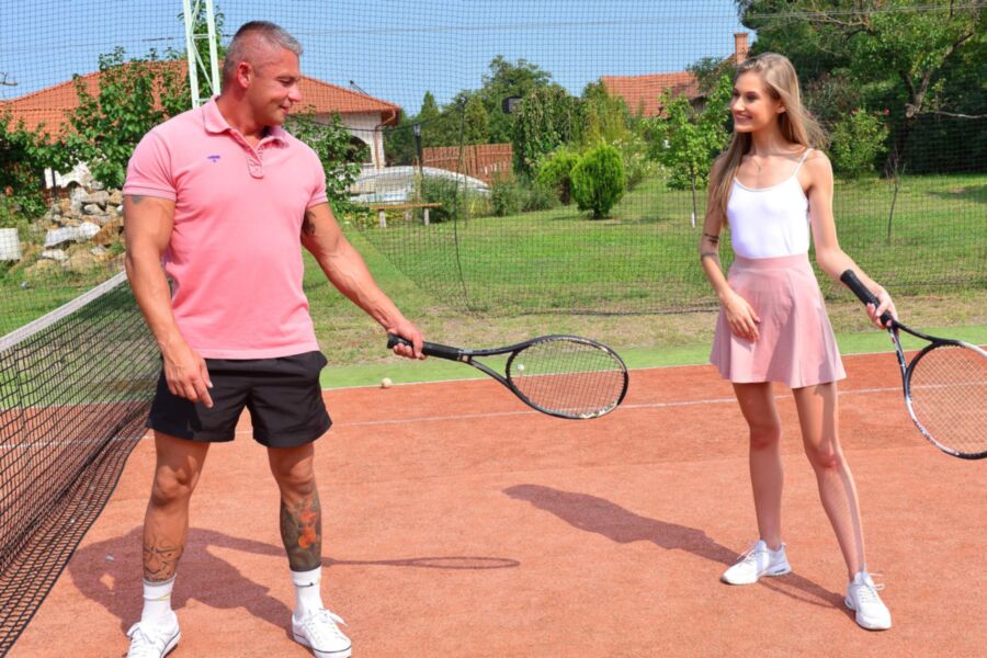 Free porn pics of Tiffany Tatum tennis lesson 16 of 76 pics