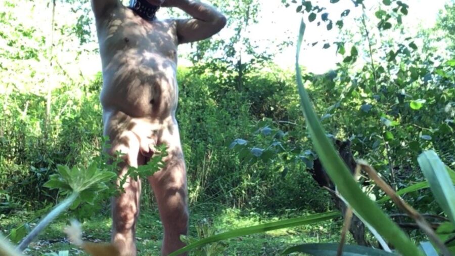 Free porn pics of Naked slave exposed in public blindfolded and dildo up his ass 1 of 25 pics