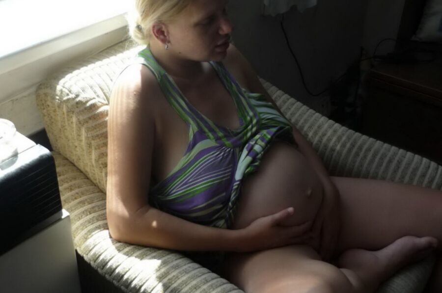 Free porn pics of Pregnant Blonde Naked At Home Exposed 2 of 38 pics