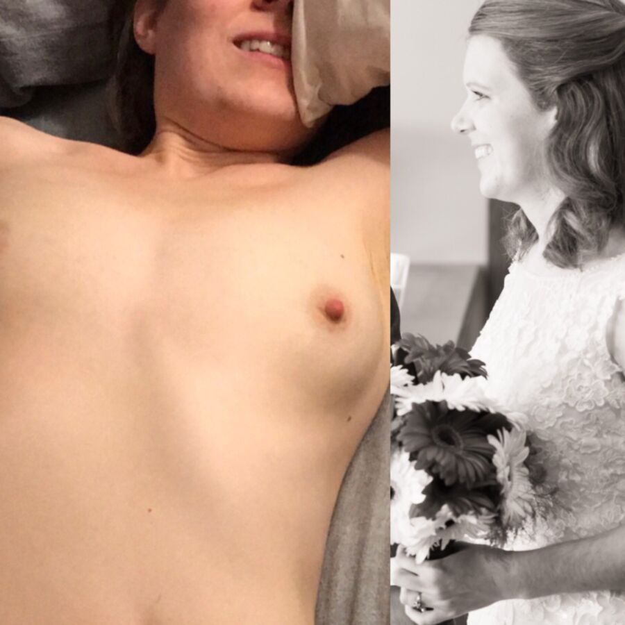 Free porn pics of Hot amateur MILF BRIDE exposed dressed undressed 16 of 21 pics