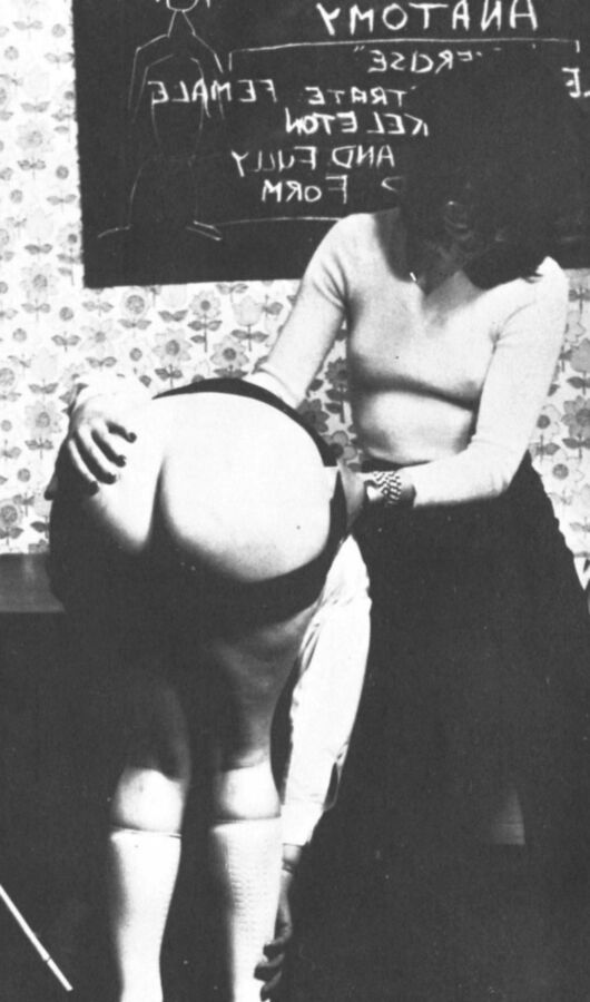 Free porn pics of Vintage spanking mags - Spanking Schoolgirls 22 of 77 pics