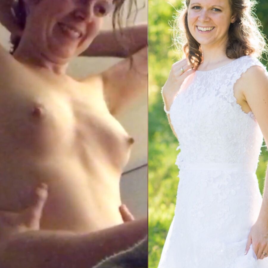 Free porn pics of Hot amateur MILF BRIDE exposed dressed undressed 12 of 21 pics