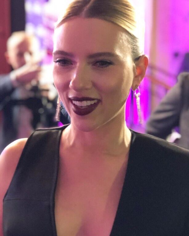 Free porn pics of  	 Scarlett Johansson - That Black Dress: cleavage tits sexy 6 of 597 pics