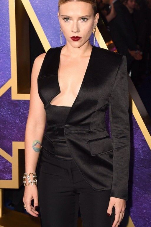 Free porn pics of  	 Scarlett Johansson - That Black Dress: cleavage tits sexy 23 of 597 pics