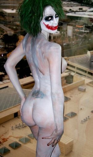 Free porn pics of Female Joker Body Art/Paint And Cospaly 8 of 8 pics