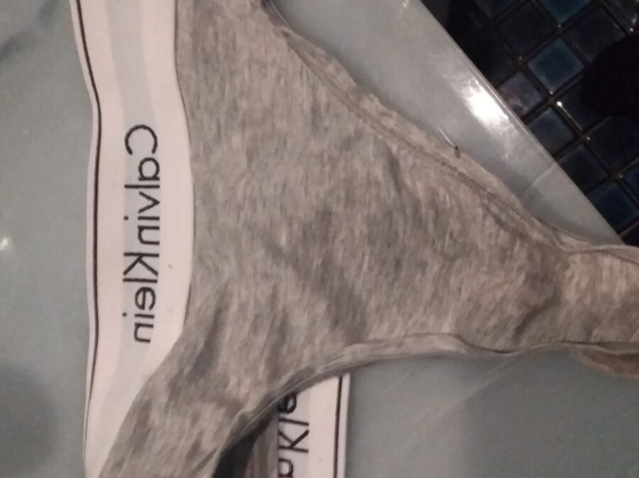 Gray Calvin Klein Thong 7 of 50 pics