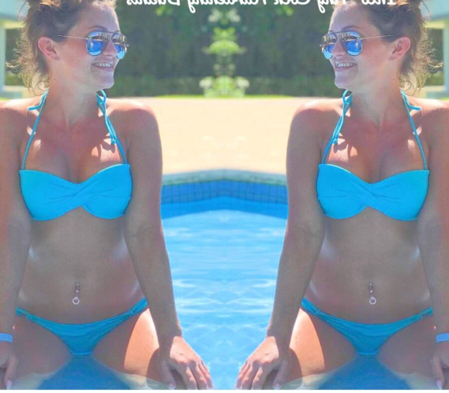 Kelly Takes On Tiny Blue Bikini Jerk Challege Issued 6 of 18 pics