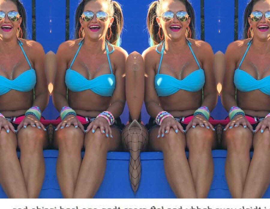 Kelly Takes On Tiny Blue Bikini Jerk Challege Issued 17 of 18 pics