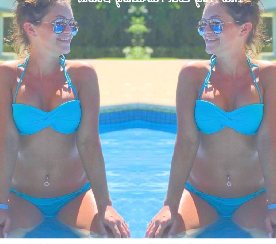 Kelly Takes On Tiny Blue Bikini Jerk Challege Issued 3 of 18 pics