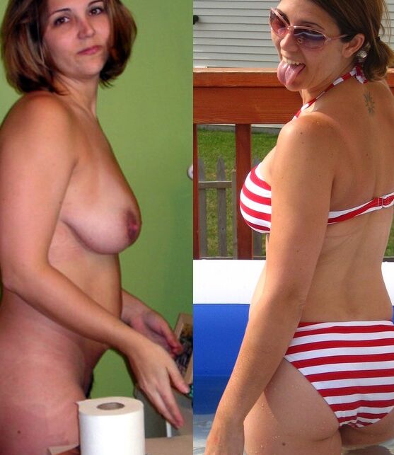 Misc. dressed & undressed before & after women of all types 23 of 33 pics