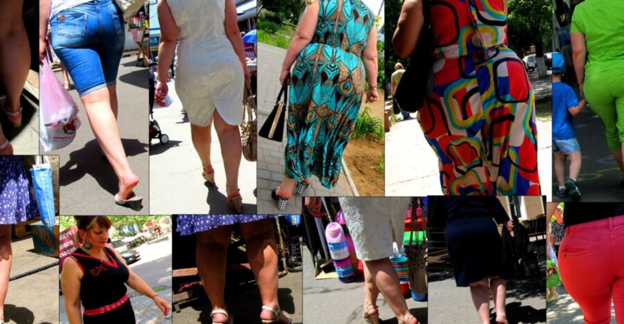 STREET CANDID, LEGS, HIGH HEELS, MATURE AND GRANNY LEGS 1 of 2 pics