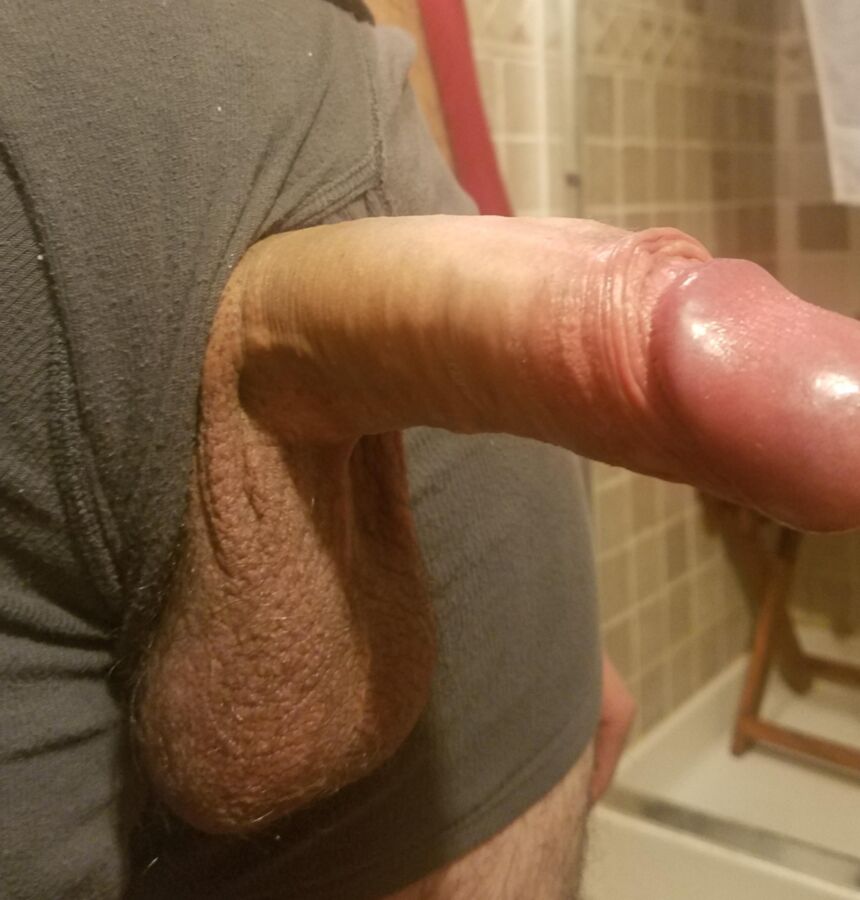Cock flopped out of underwear  5 of 16 pics