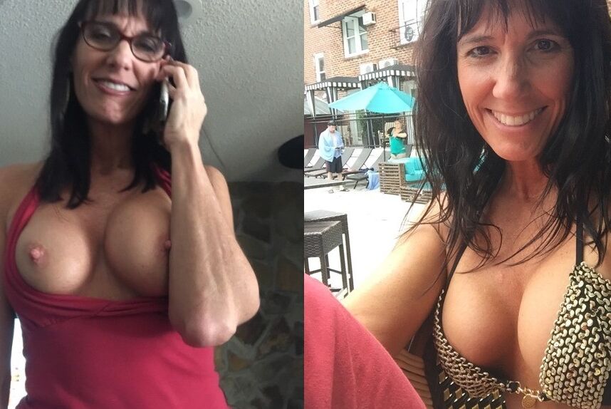 Florida Wife Hot Brunette MILF fake tits 1 of 140 pics