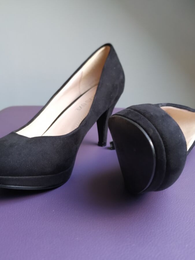 Stepdaughter black heels 5 of 9 pics