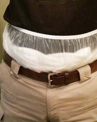 hiding diaper at work... 2 of 2 pics