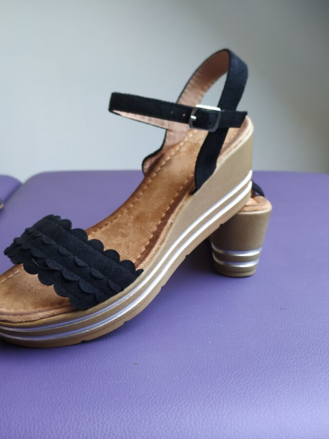 Stepdaughter wedge sandals 7 of 8 pics