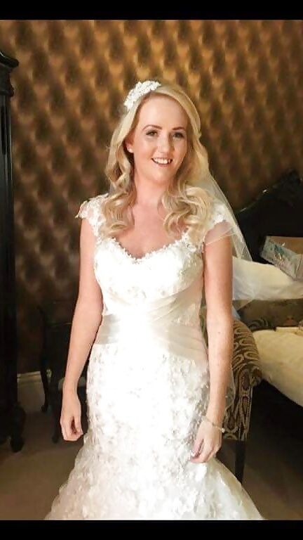 Kim looking beautiful in her wedding dress 6 of 20 pics