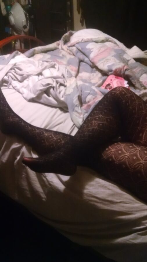 Wifes Feet In Pantyhose & Tights For Your Comments 18 of 19 pics