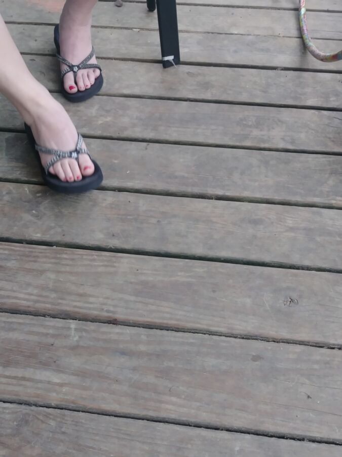My Wifes Feet In flip Flops Mixed, For Your Pleasure 4 of 47 pics