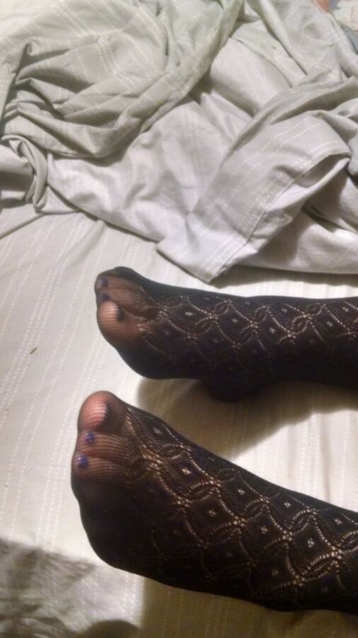 Wifes Feet In Pantyhose & Tights For Your Comments 17 of 19 pics