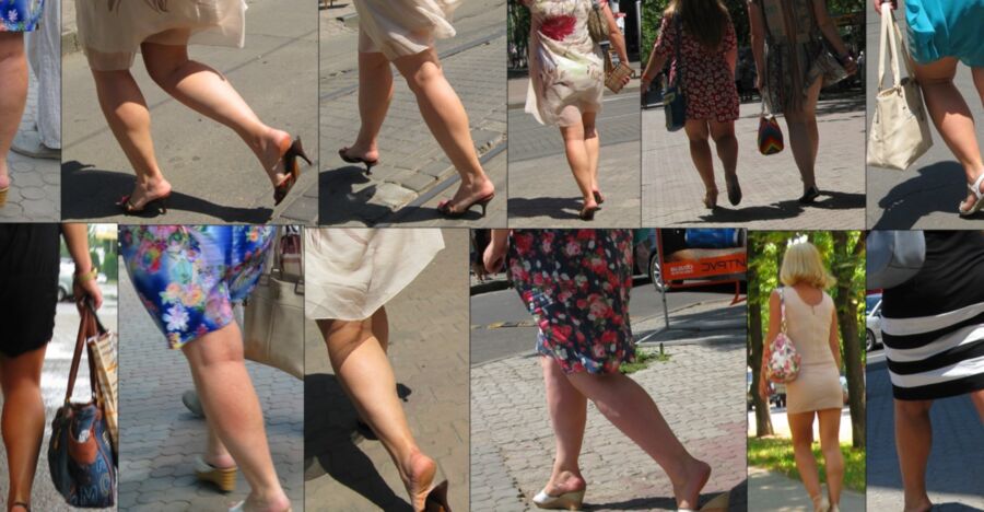 Mature Women on a high heels (Candid) 1 of 7 pics