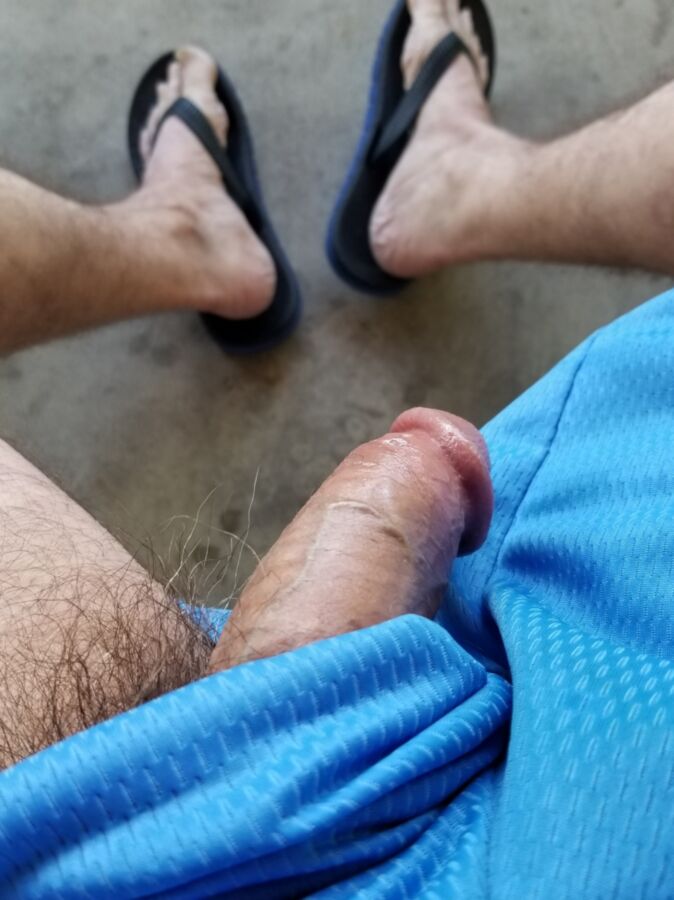 Flashing My Cock On The Porch 3 of 7 pics
