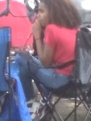 Teen Hookah Smoker Latina Girl at Parade 16 of 18 pics