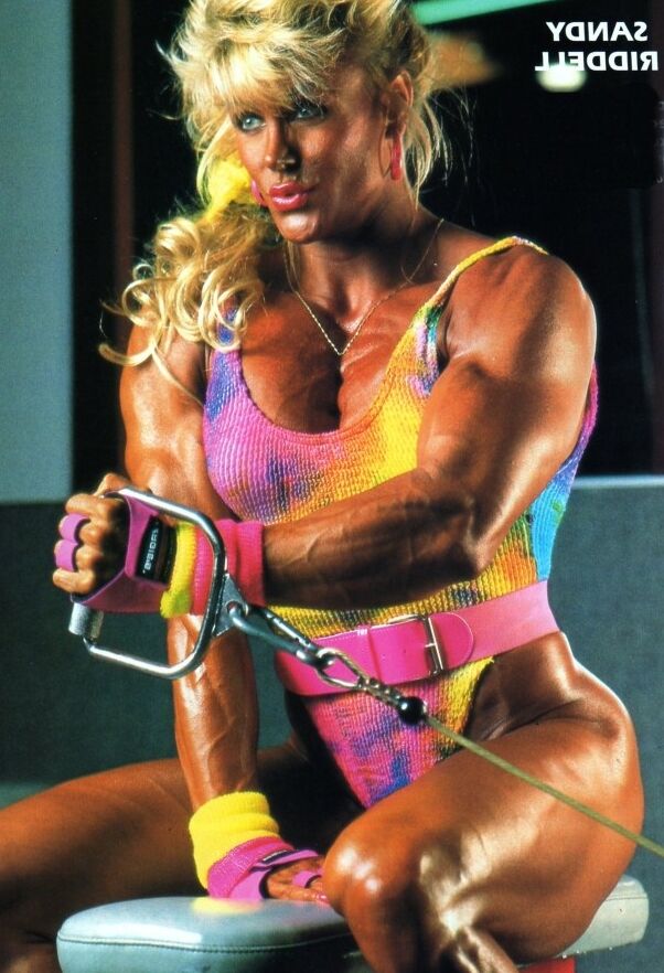 Sandy Riddell! Beautiful Blonde Muscular Beast! 3 of 58 pics