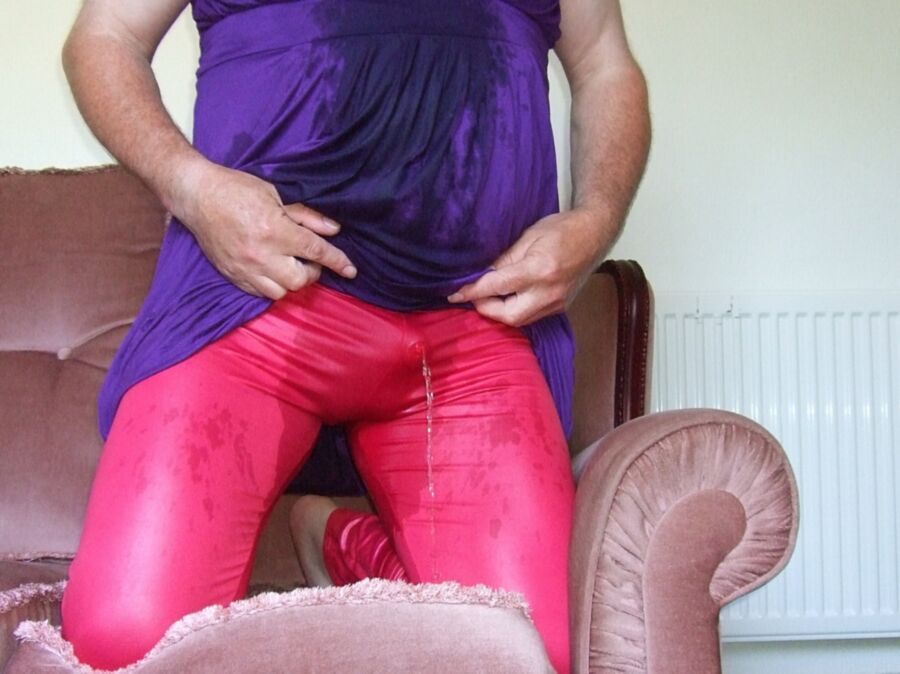Peeing My Pink Leggings 1 of 16 pics