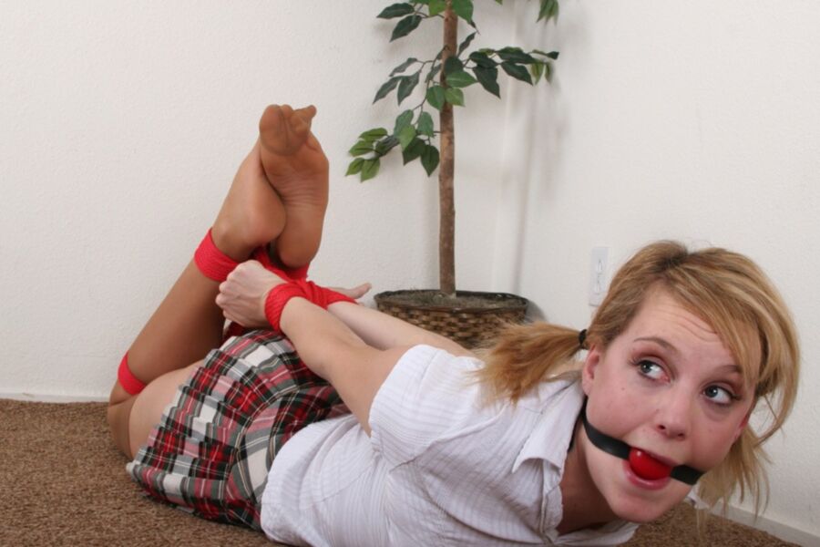 Ariel Anderssen - College Coed Hogtied 12 of 36 pics