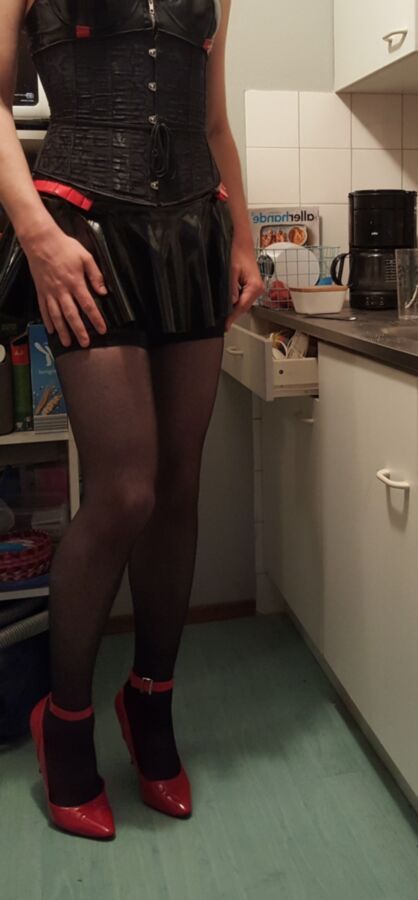 Shiny sissy dressed up slutty 14 of 33 pics