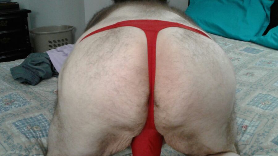 Revealing in red thong :) 6 of 9 pics