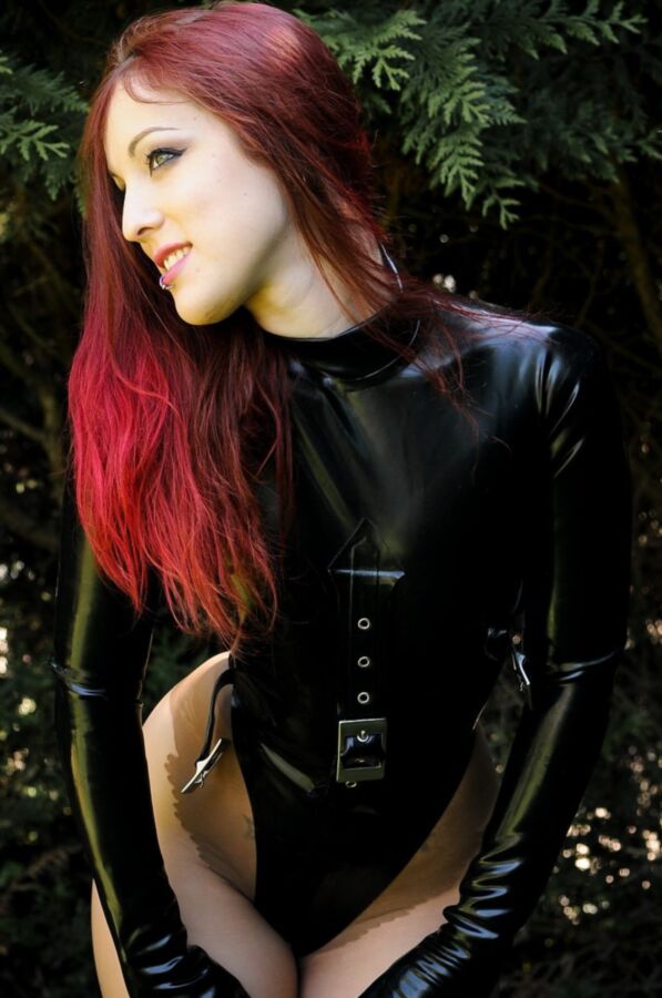 Redhead in Latex Straightjacket 16 of 160 pics