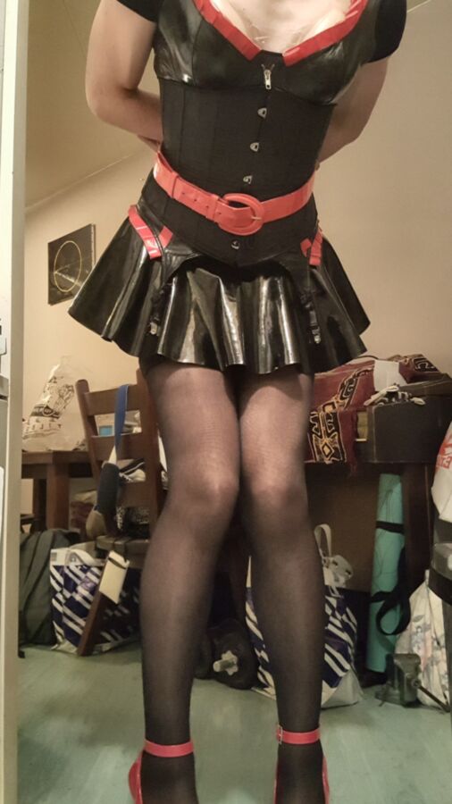 Shiny sissy dressed up slutty 21 of 33 pics