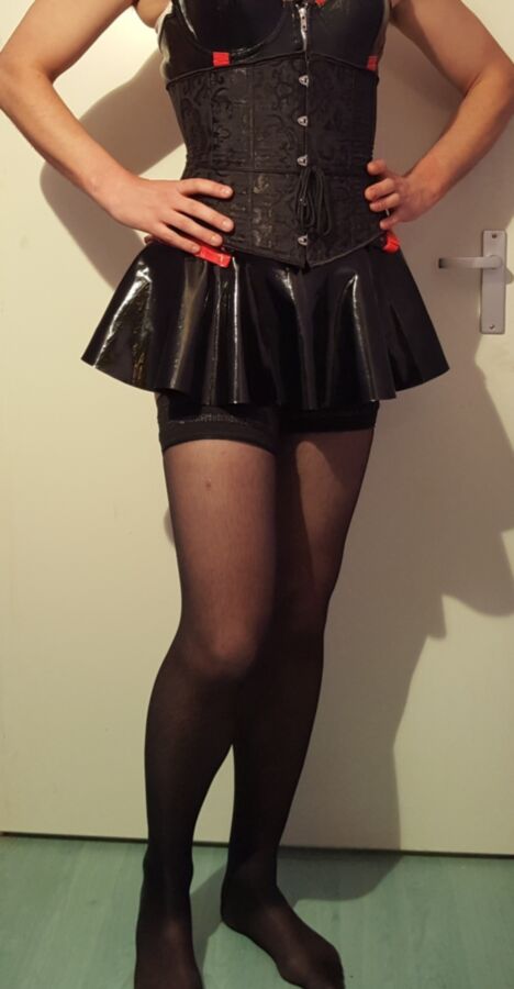 Shiny sissy dressed up slutty 9 of 33 pics